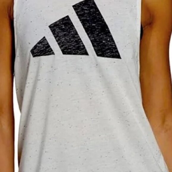 adidas White Muscle Tee - Picture 1 of 4